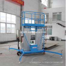 double mast aluminun platform personal skylift